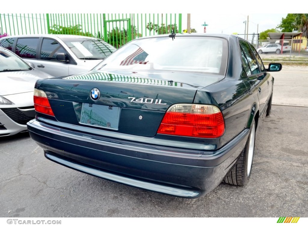 2001 7 Series 740iL Sedan - Oxford Green Metallic / Oyster Beige/English Green photo #10