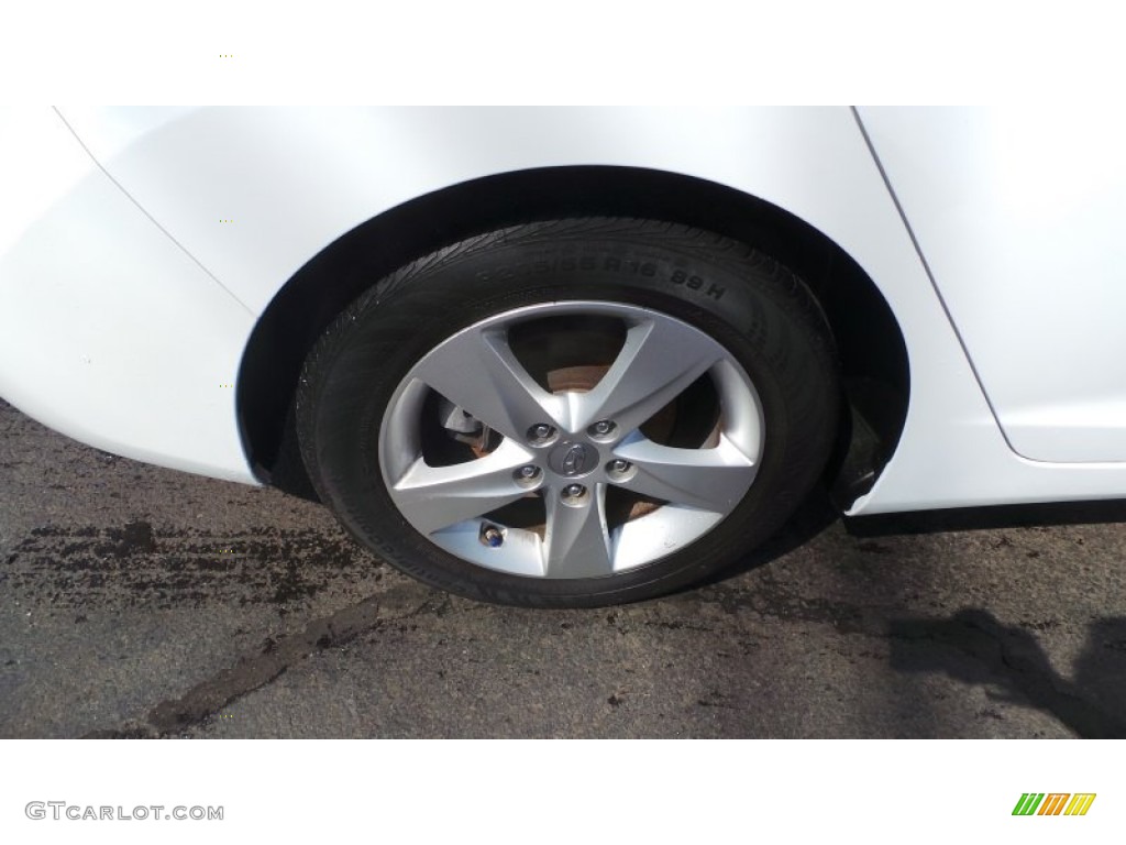 2012 Elantra GLS - Shimmering White / Beige photo #8