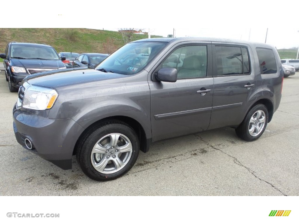 2015 Pilot EX-L 4WD - Modern Steel Metallic / Gray photo #2