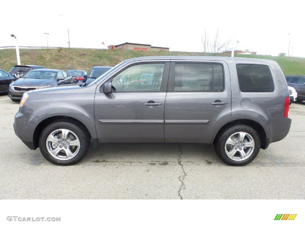 2015 Pilot EX-L 4WD - Modern Steel Metallic / Gray photo #3