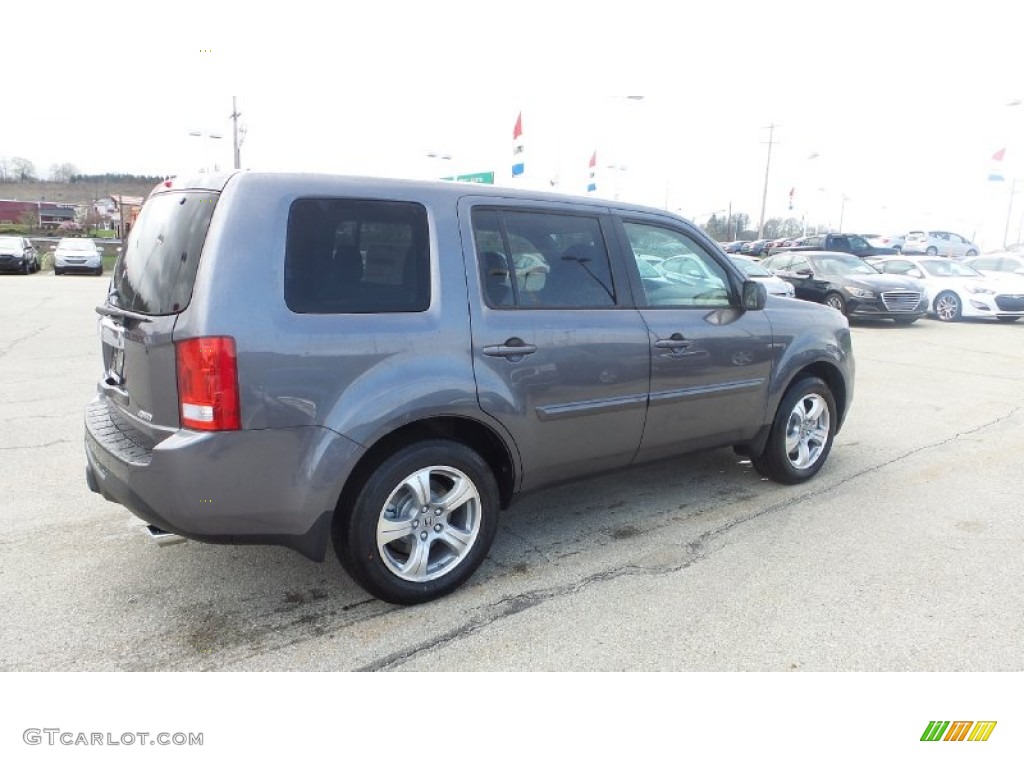 2015 Pilot EX-L 4WD - Modern Steel Metallic / Gray photo #6