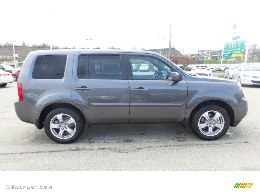 2015 Pilot EX-L 4WD - Modern Steel Metallic / Gray photo #7
