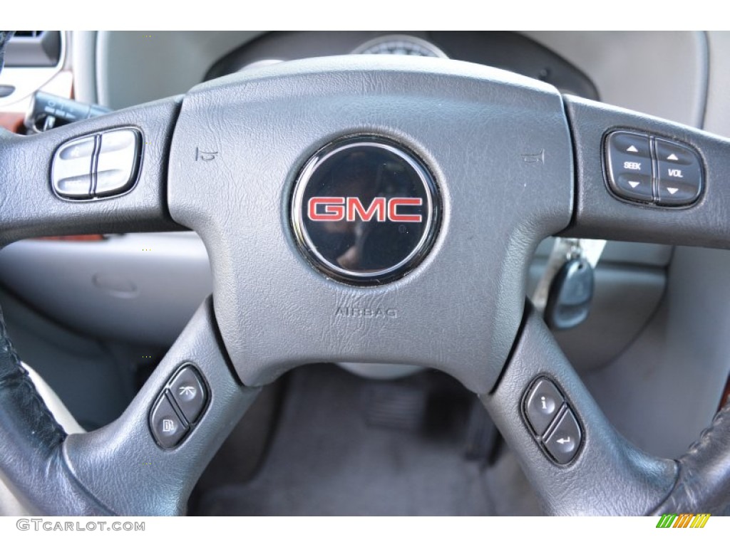 2006 GMC Envoy SLT 4x4 Light Gray Steering Wheel Photo #103285081