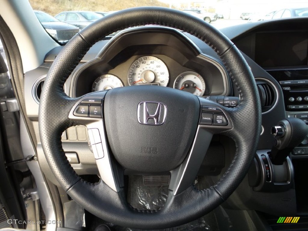 2015 Honda Pilot EX-L 4WD Gray Steering Wheel Photo #103285771