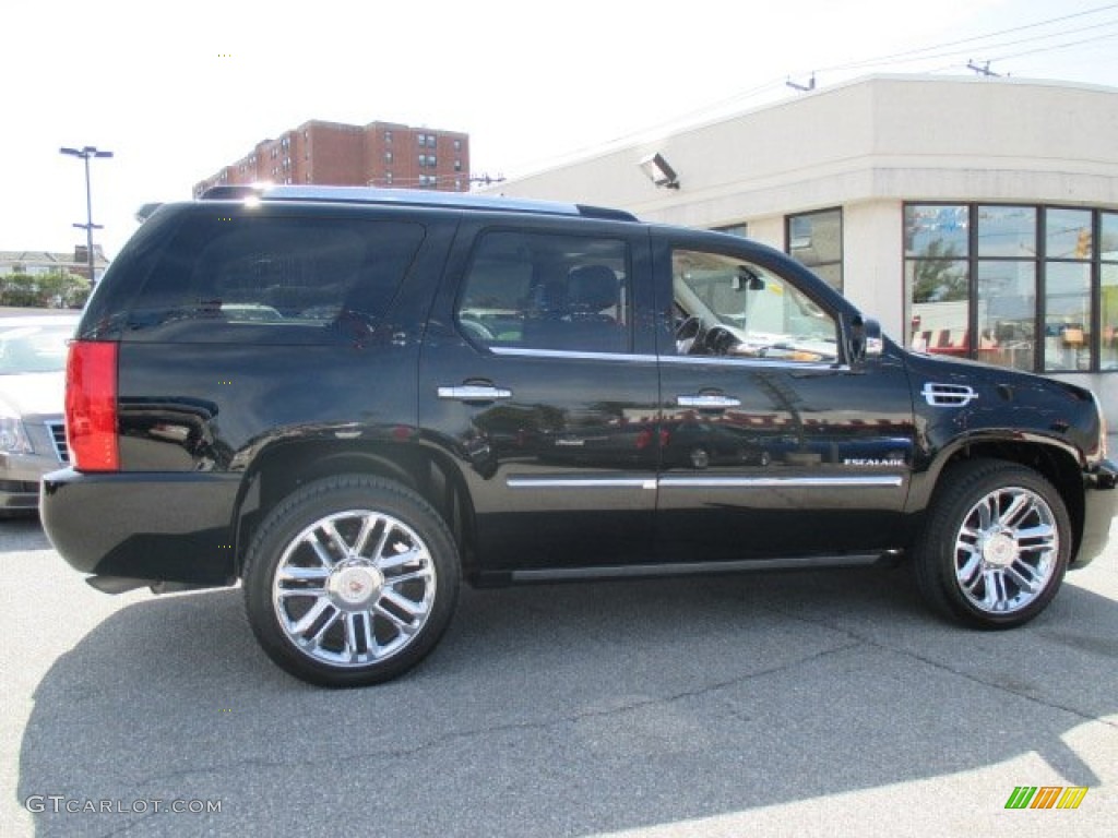 2012 Escalade Platinum AWD - Black Raven / Cocoa/Light Linen photo #8