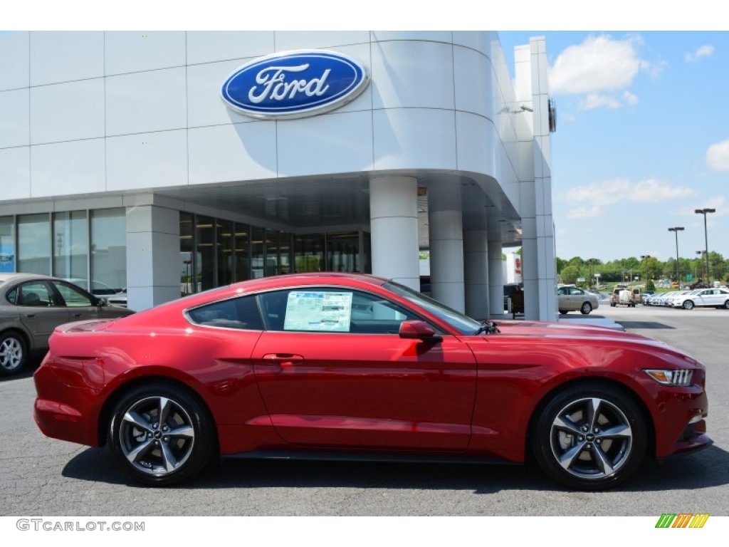 Ruby Red Metallic 2015 Ford Mustang V6 Coupe Exterior Photo #103285960