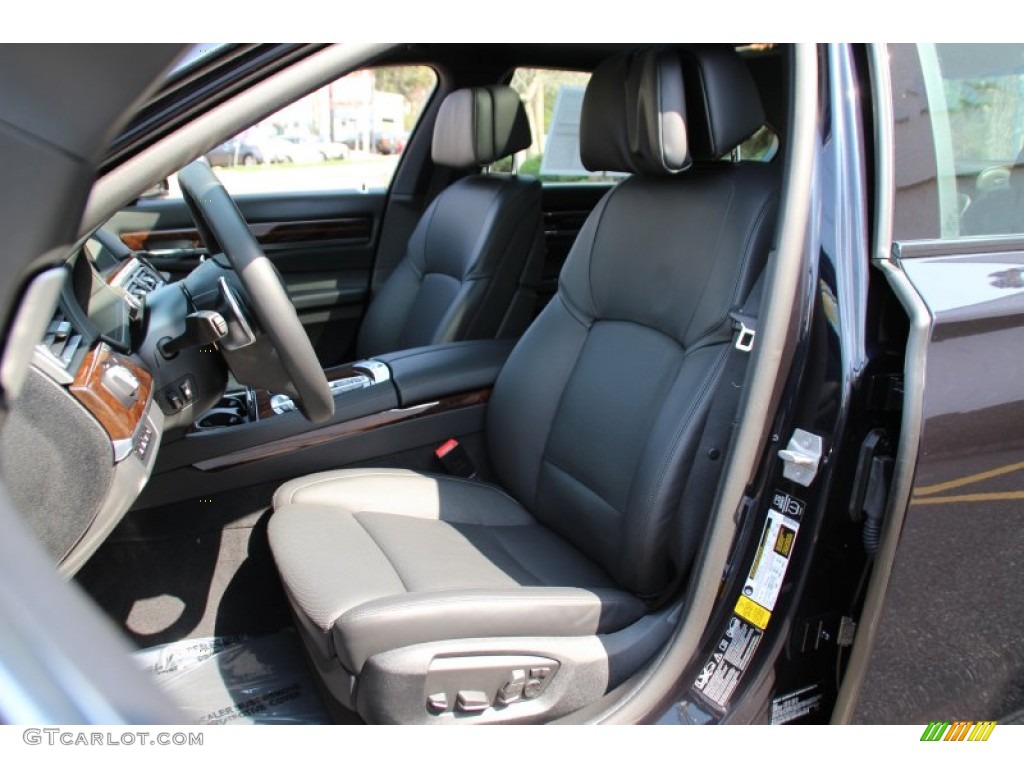 2014 7 Series 740Li xDrive Sedan - Carbon Black Metallic / Black photo #13