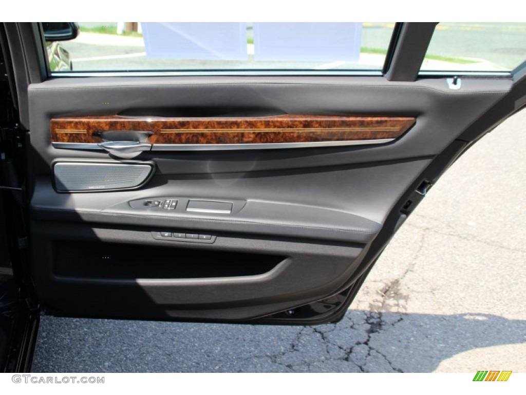 2014 BMW 7 Series 740Li xDrive Sedan Black Door Panel Photo #103286938