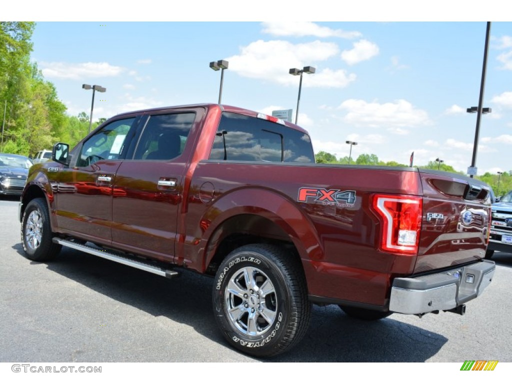 2015 F150 XLT SuperCrew 4x4 - Bronze Fire Metallic / Medium Earth Gray photo #3