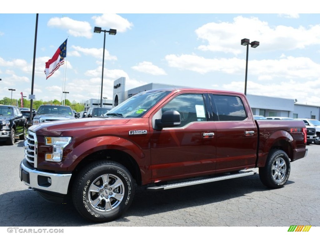Bronze Fire Metallic 2015 Ford F150 XLT SuperCrew 4x4 Exterior Photo #103287184