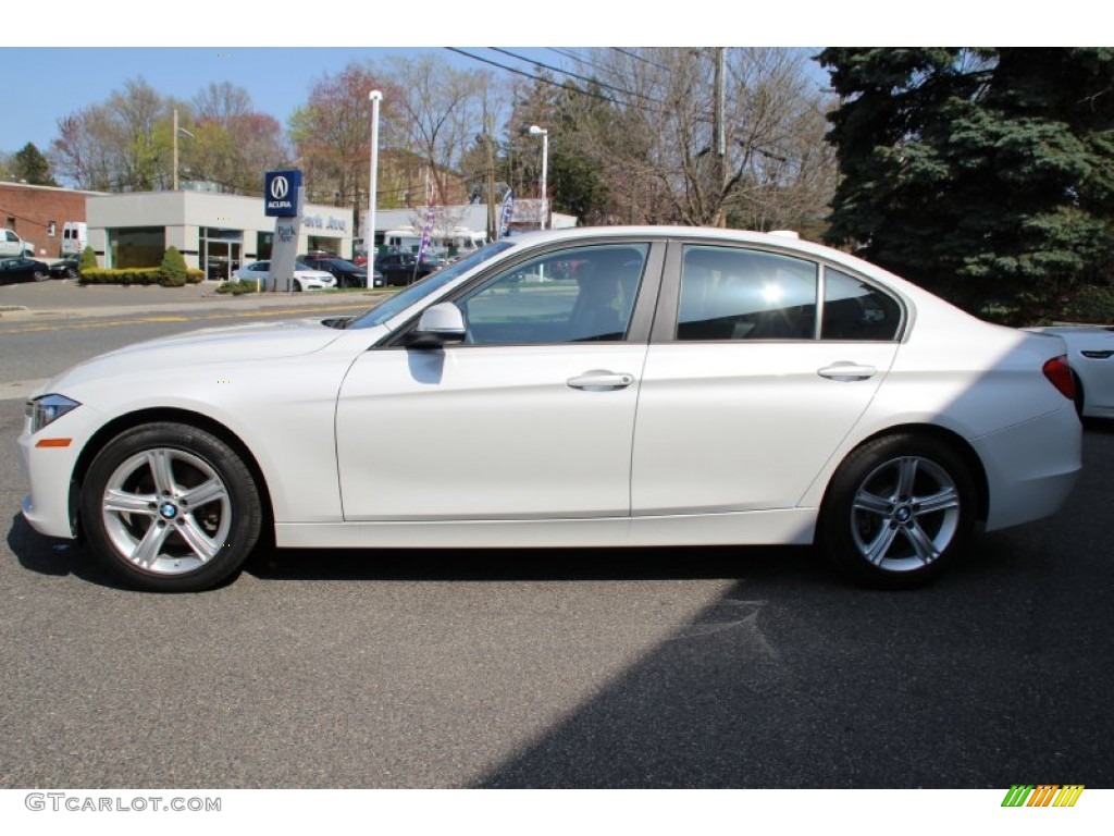 2014 3 Series 328i xDrive Sedan - Mineral White Metallic / Black photo #6