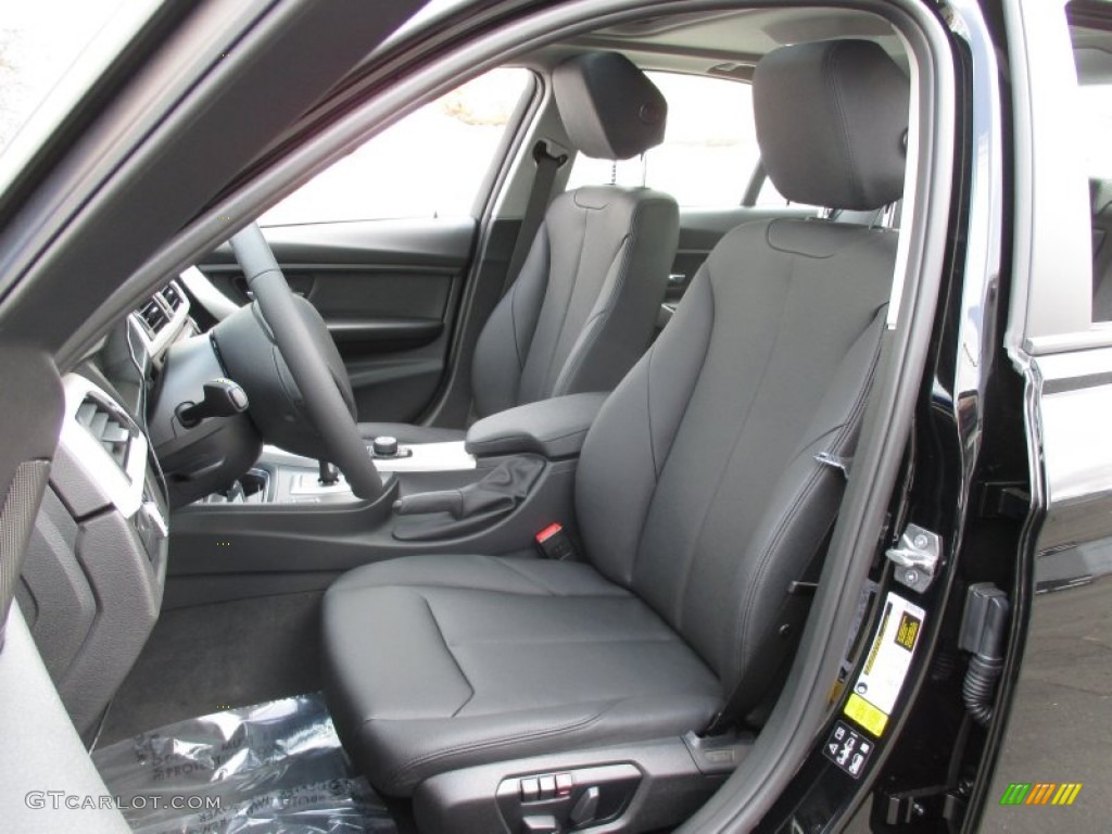 Black Interior 2015 BMW 3 Series 320i xDrive Sedan Photo #103295545