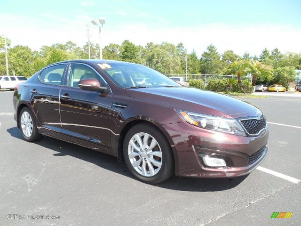Dark Cherry 2014 Kia Optima EX Exterior Photo #103296064