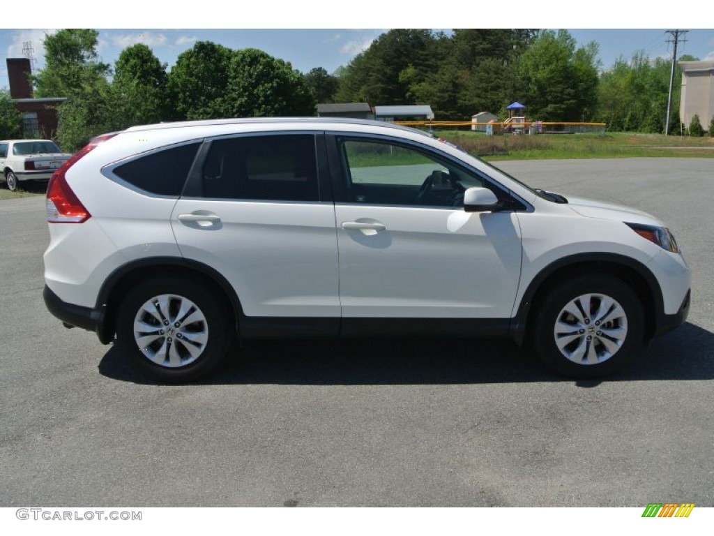 2012 CR-V EX-L - White Diamond Pearl / Beige photo #6