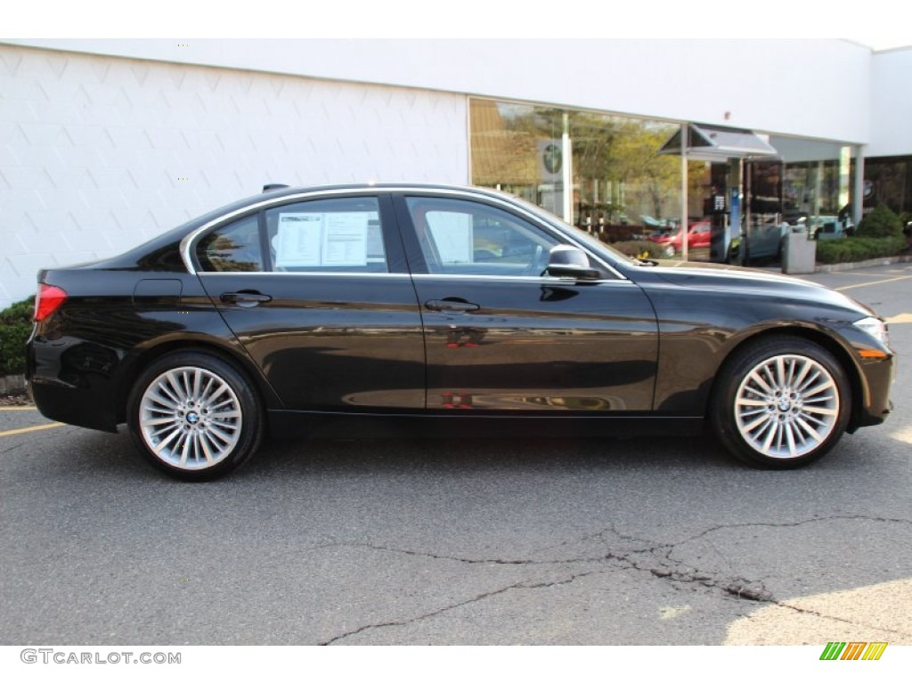 2015 3 Series 328i xDrive Sedan - Black Sapphire Metallic / Saddle Brown photo #2