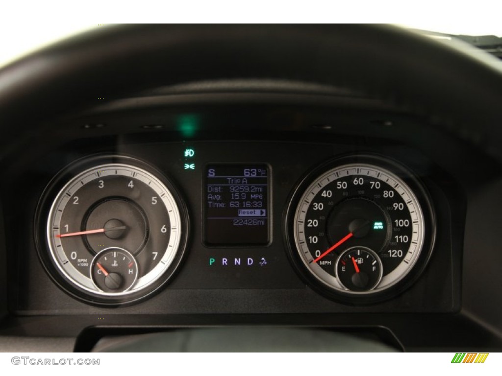 2014 Ram 1500 SLT Quad Cab 4x4 Gauges Photo #103300940