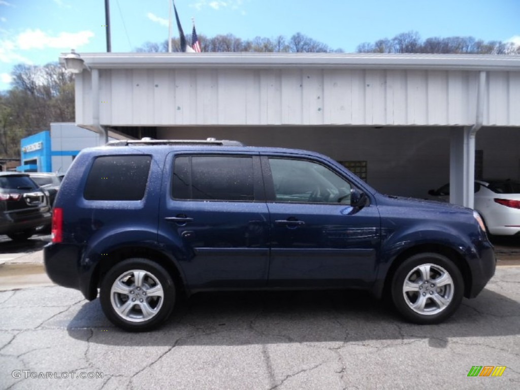 2015 Pilot EX-L 4WD - Obsidian Blue Pearl / Gray photo #1