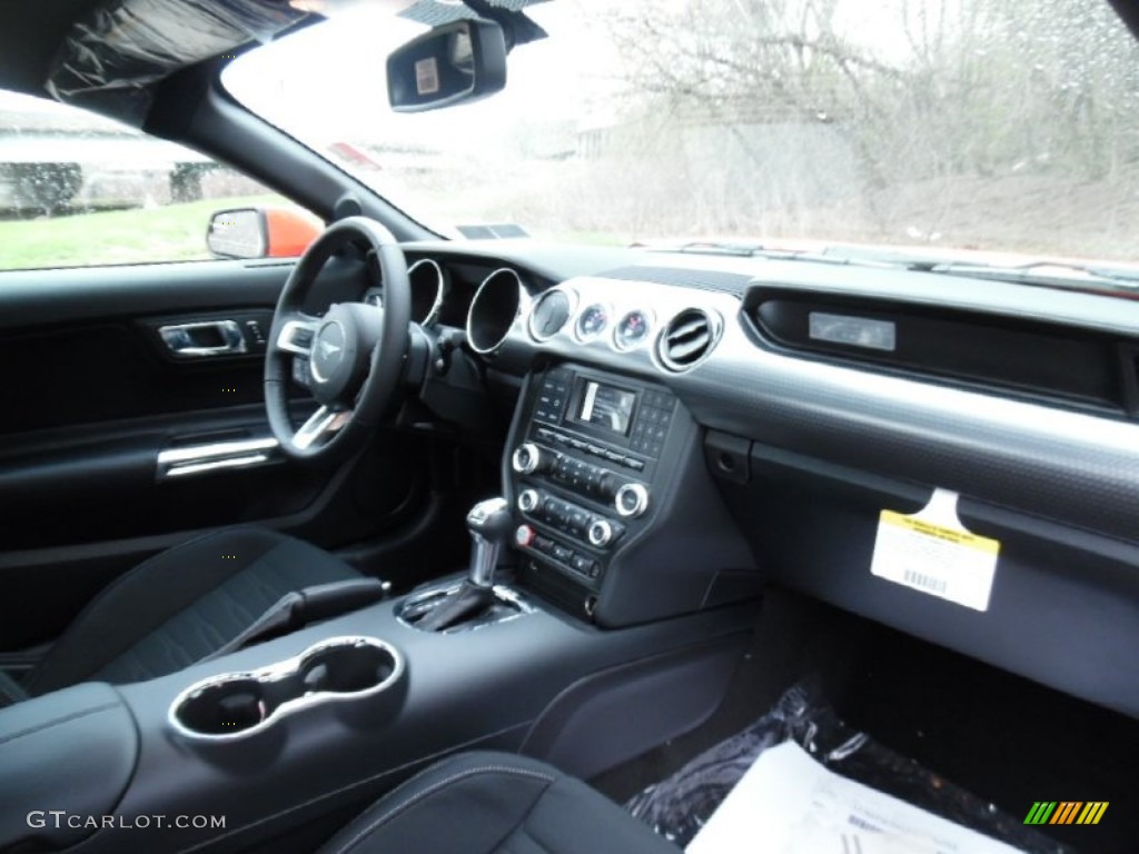 2015 Mustang EcoBoost Coupe - Competition Orange / Ebony photo #2