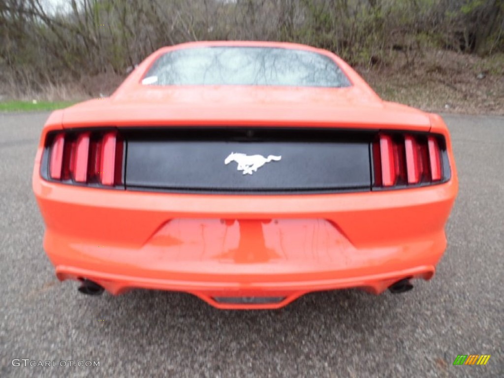 2015 Mustang EcoBoost Coupe - Competition Orange / Ebony photo #4