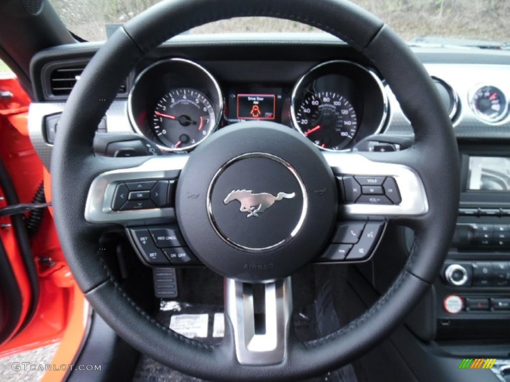 2015 Mustang EcoBoost Coupe - Competition Orange / Ebony photo #16