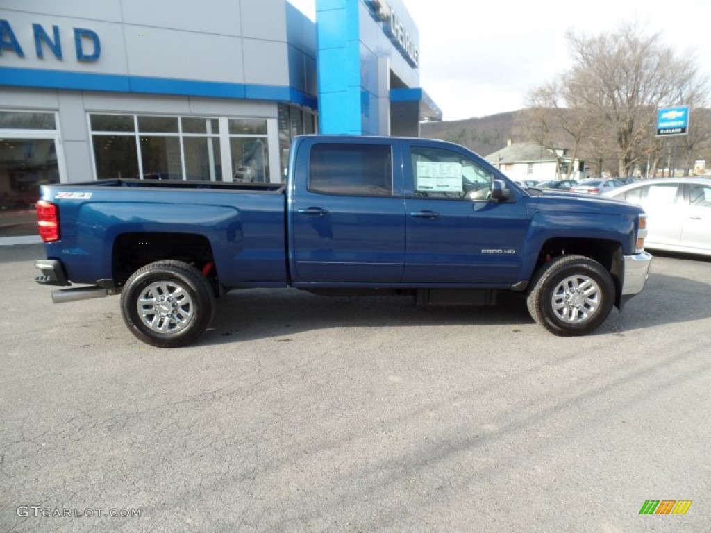 2015 Silverado 2500HD LT Crew Cab 4x4 - Deep Ocean Blue Metallic / Jet Black photo #2