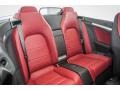 2015 Mercedes-Benz E Red/Black Interior Rear Seat Photo