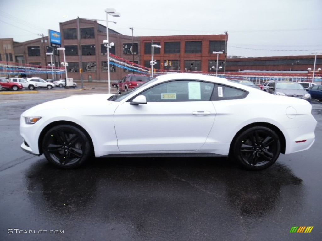2015 Mustang EcoBoost Coupe - Oxford White / Ebony photo #6