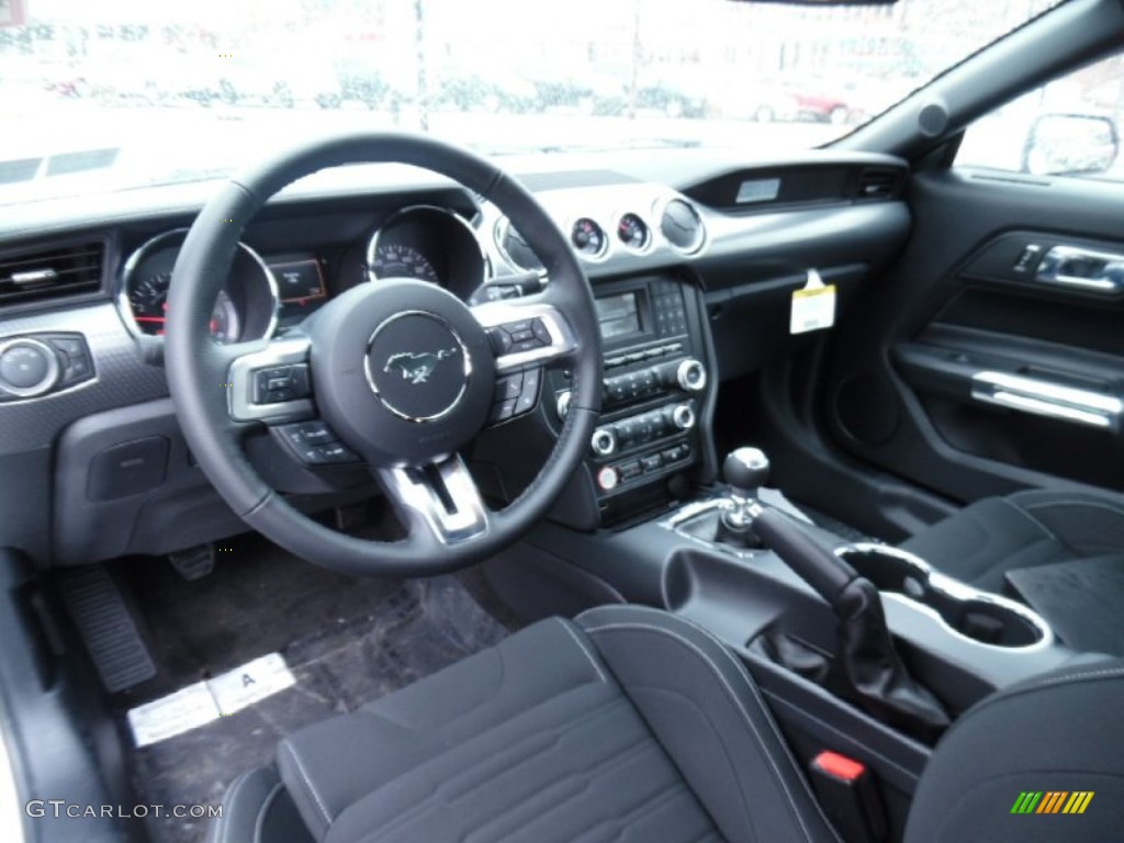 2015 Mustang EcoBoost Coupe - Oxford White / Ebony photo #13