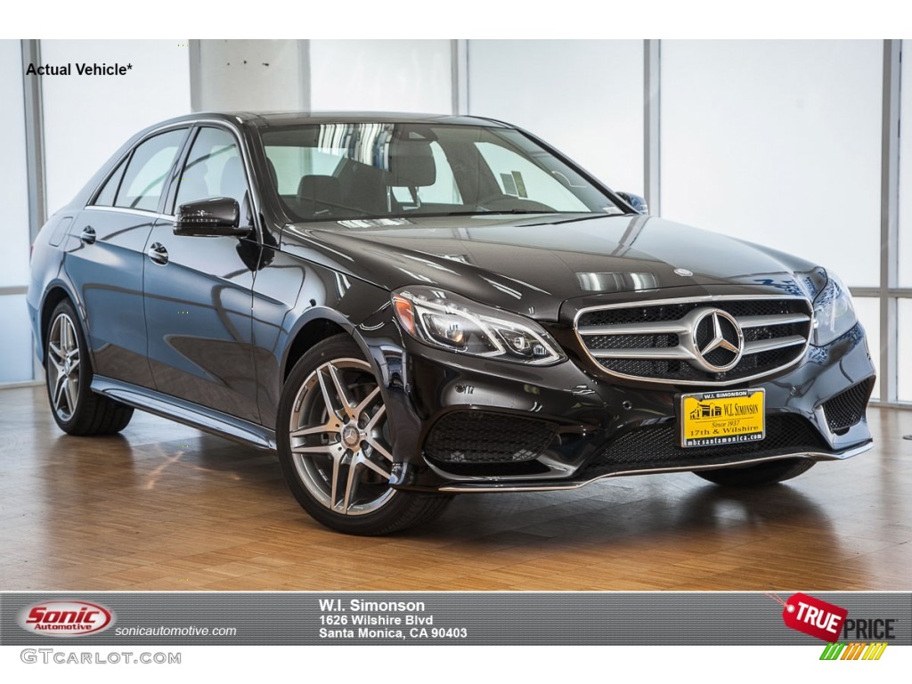 2015 E 400 Sedan - Black / Black photo #1