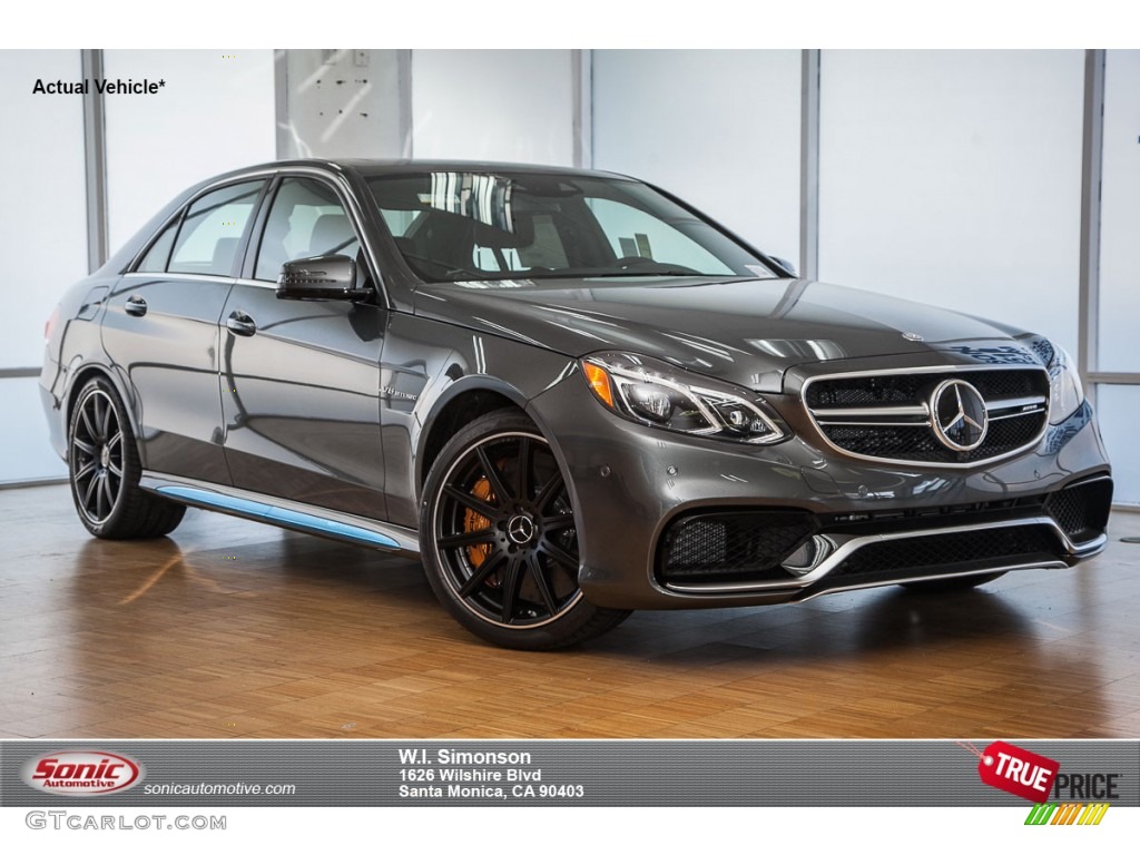 2015 E 63 AMG S 4Matic Sedan - designo Graphite / designo Auburn Brown photo #1