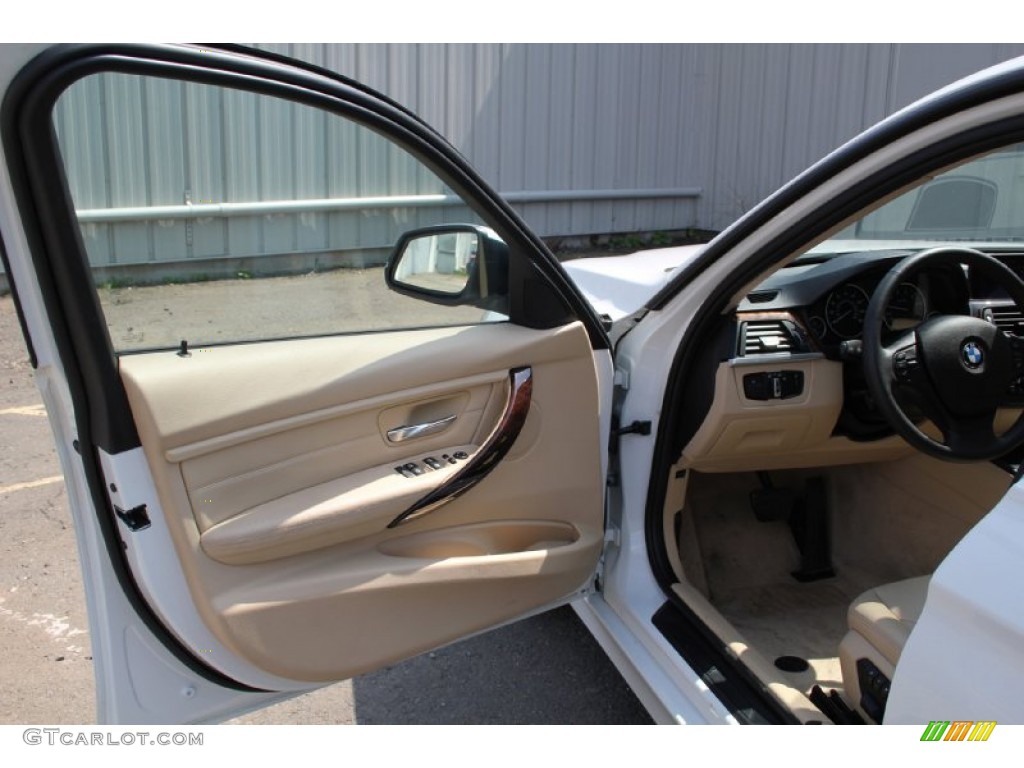2013 3 Series 328i xDrive Sedan - Alpine White / Venetian Beige photo #10