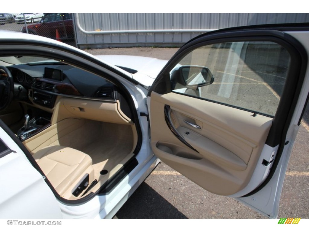 2013 3 Series 328i xDrive Sedan - Alpine White / Venetian Beige photo #20
