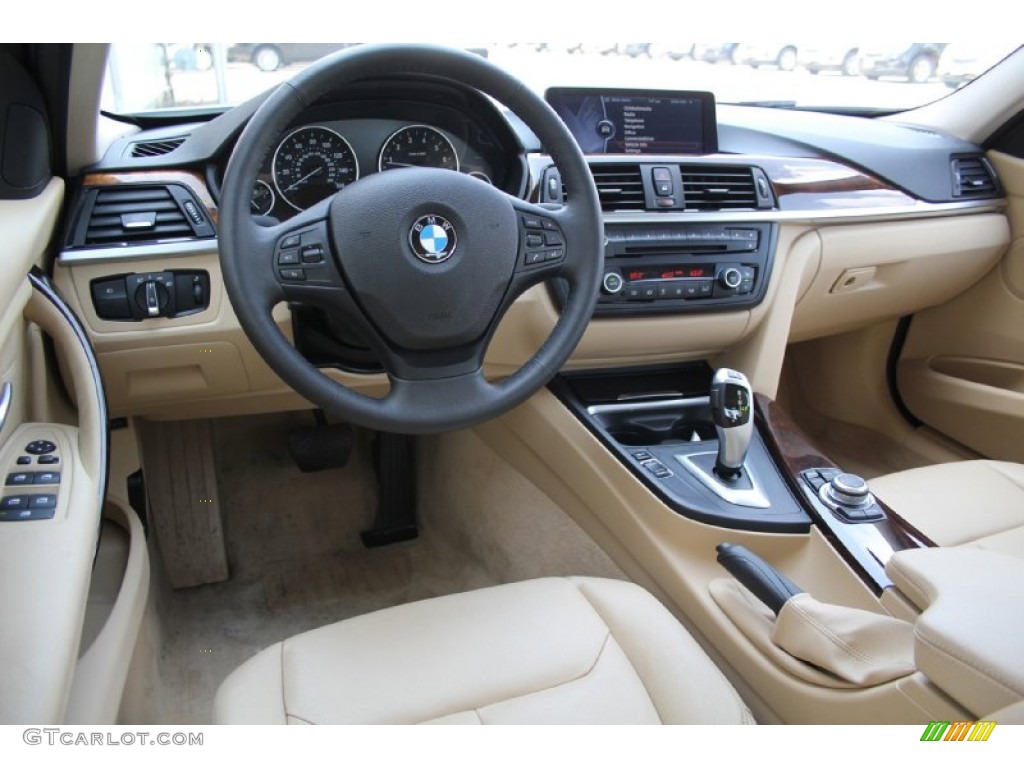 2013 3 Series 328i xDrive Sedan - Alpine White / Venetian Beige photo #32