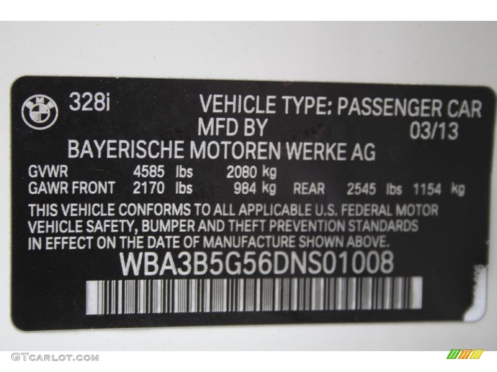 2013 3 Series 328i xDrive Sedan - Alpine White / Venetian Beige photo #37