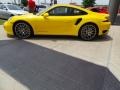 Racing Yellow 2015 Porsche 911 Turbo S Coupe Exterior