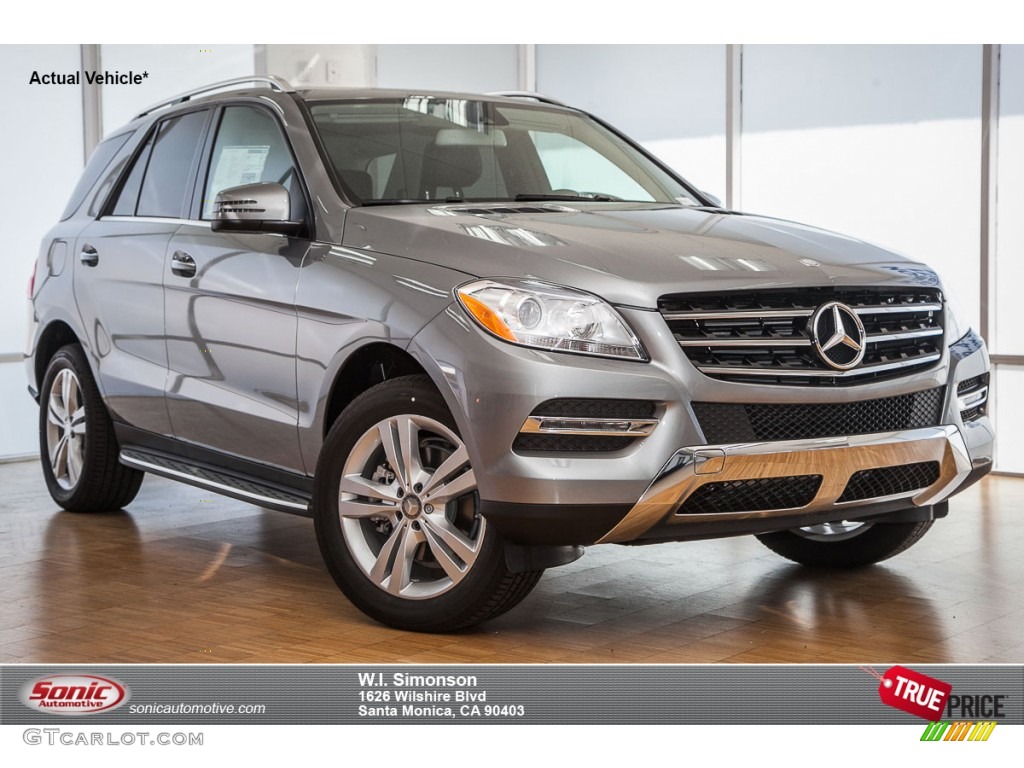 2015 ML 350 4Matic - Paladium Silver Metallic / Black photo #1