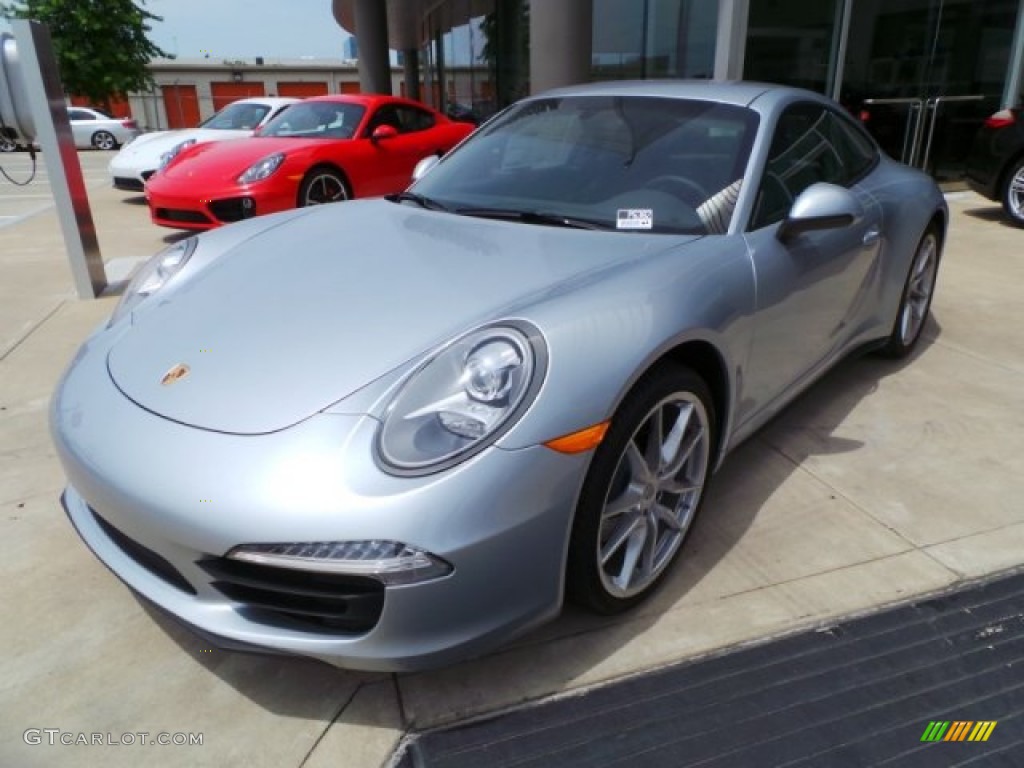 Rhodium Silver Metallic 2015 Porsche 911 Carrera 4 Coupe Exterior Photo #103306468