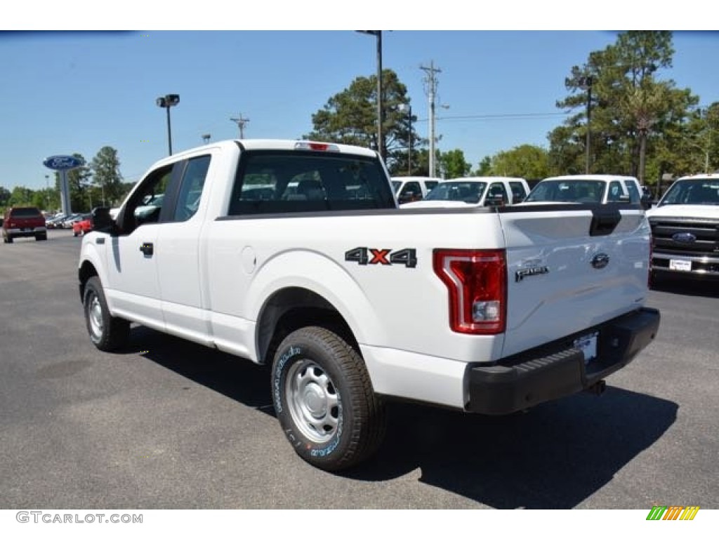 2015 F150 XLT SuperCab 4x4 - Oxford White / Medium Earth Gray photo #8