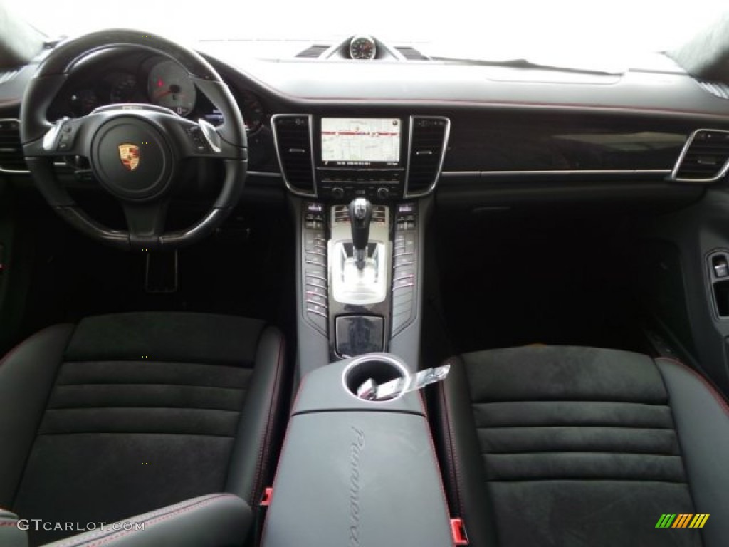 2015 Porsche Panamera GTS Black/w Alcantara Dashboard Photo #103308343
