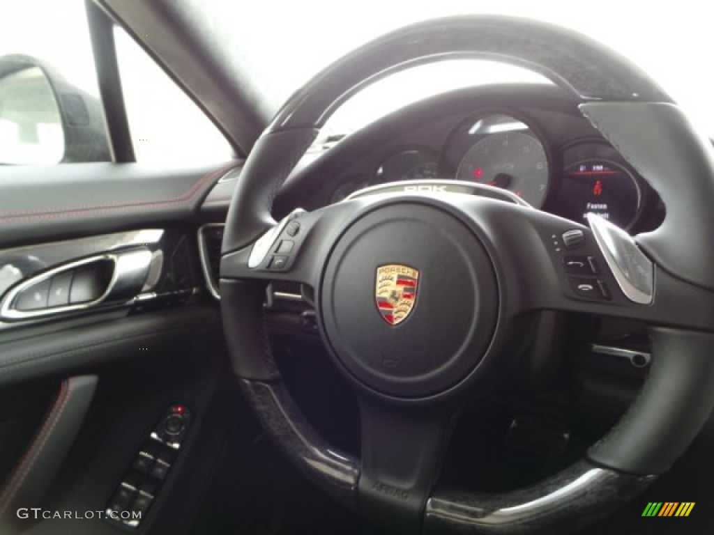 2015 Porsche Panamera GTS Black/w Alcantara Steering Wheel Photo #103308361