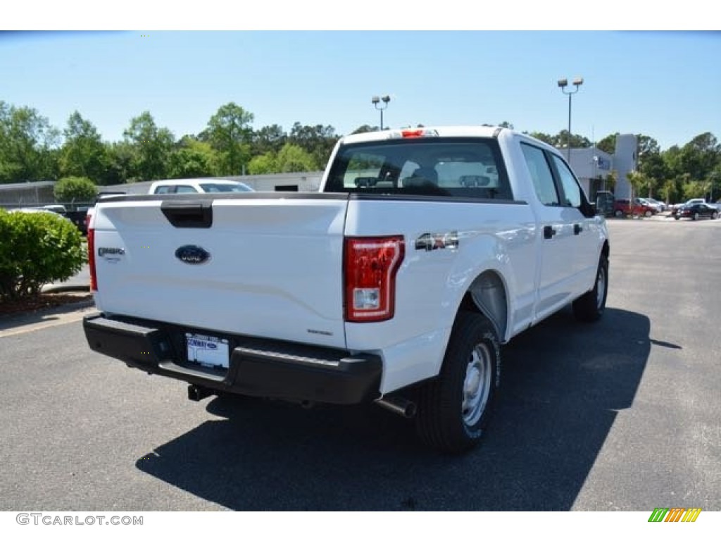 2015 F150 XL SuperCrew 4x4 - Oxford White / Medium Earth Gray photo #6