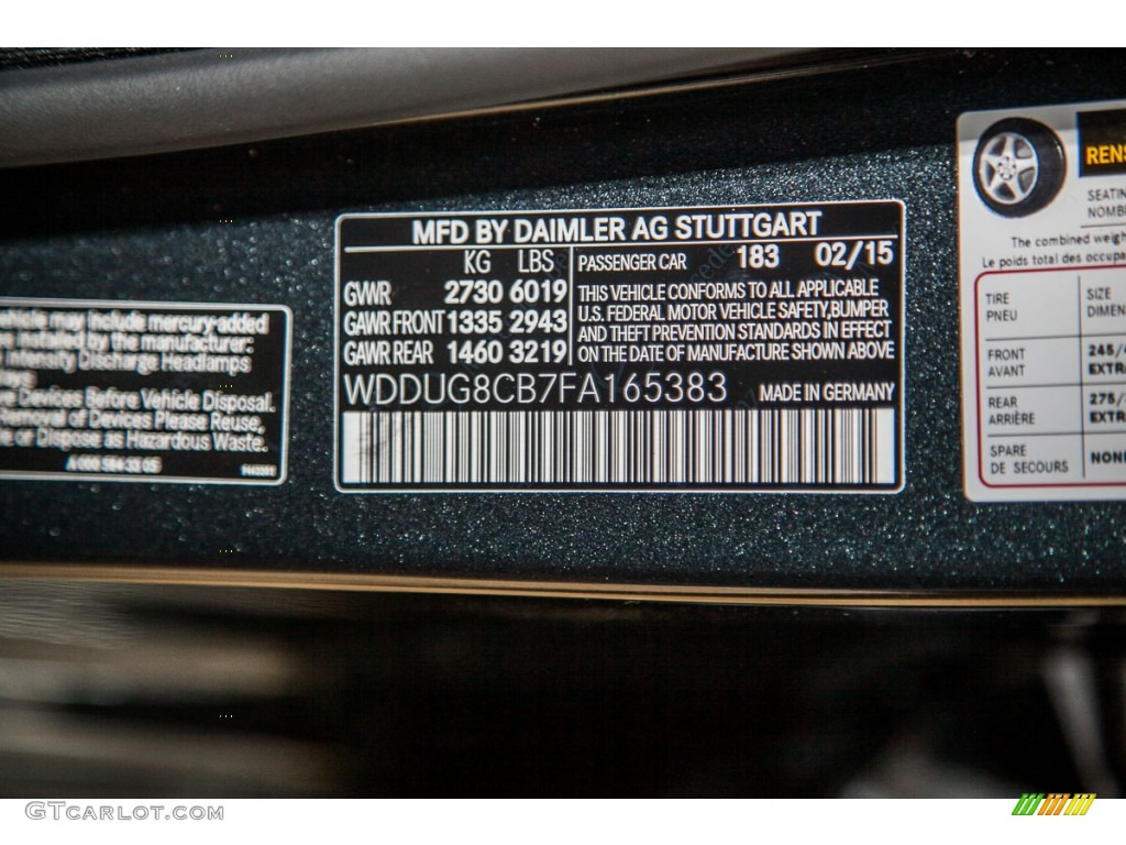 2015 S 550 Sedan - Magnetite Black Metallic / Black photo #7