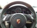 Black/Saddle Brown 2015 Porsche Panamera Turbo Steering Wheel