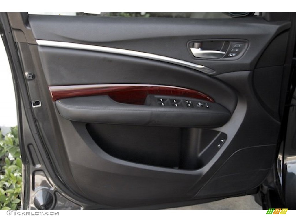 2014 Acura MDX SH-AWD Technology Ebony Door Panel Photo #103310797