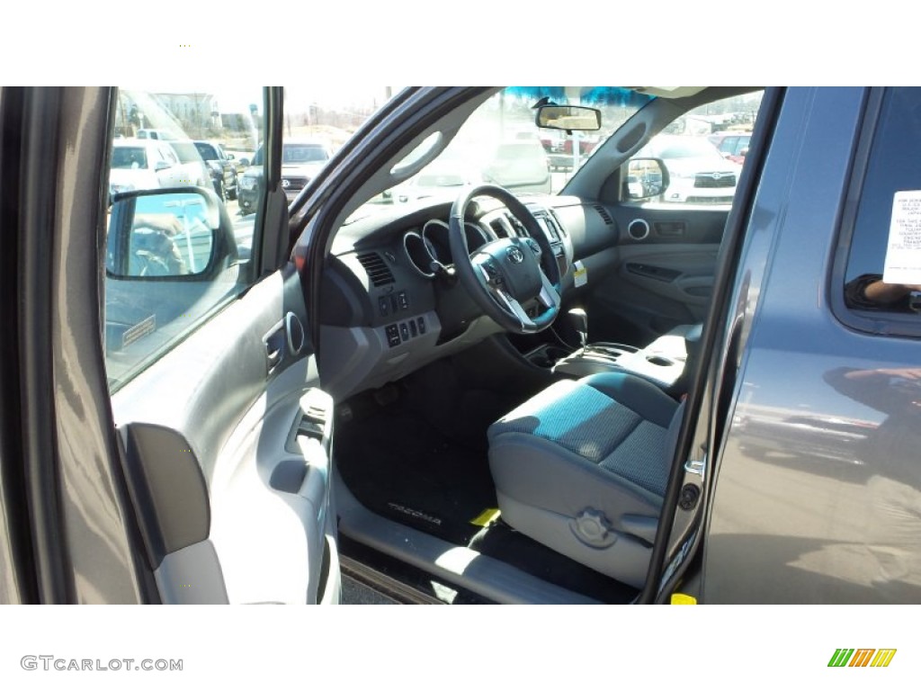 2015 Tacoma V6 Double Cab 4x4 - Magnetic Gray Metallic / Graphite photo #9