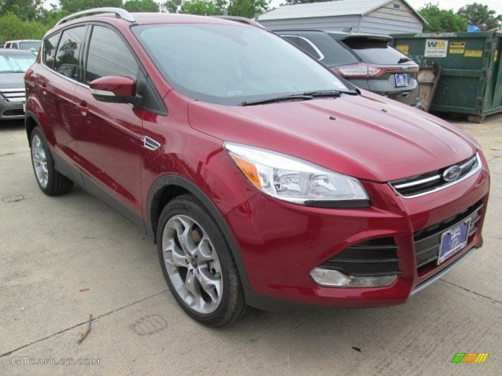 2015 Escape Titanium - Ruby Red Metallic / Medium Light Stone photo #1