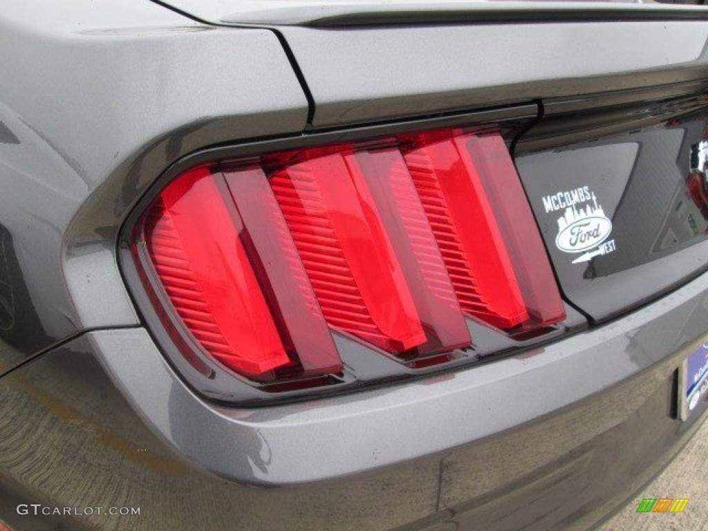 2015 Mustang EcoBoost Coupe - Magnetic Metallic / Ebony photo #6