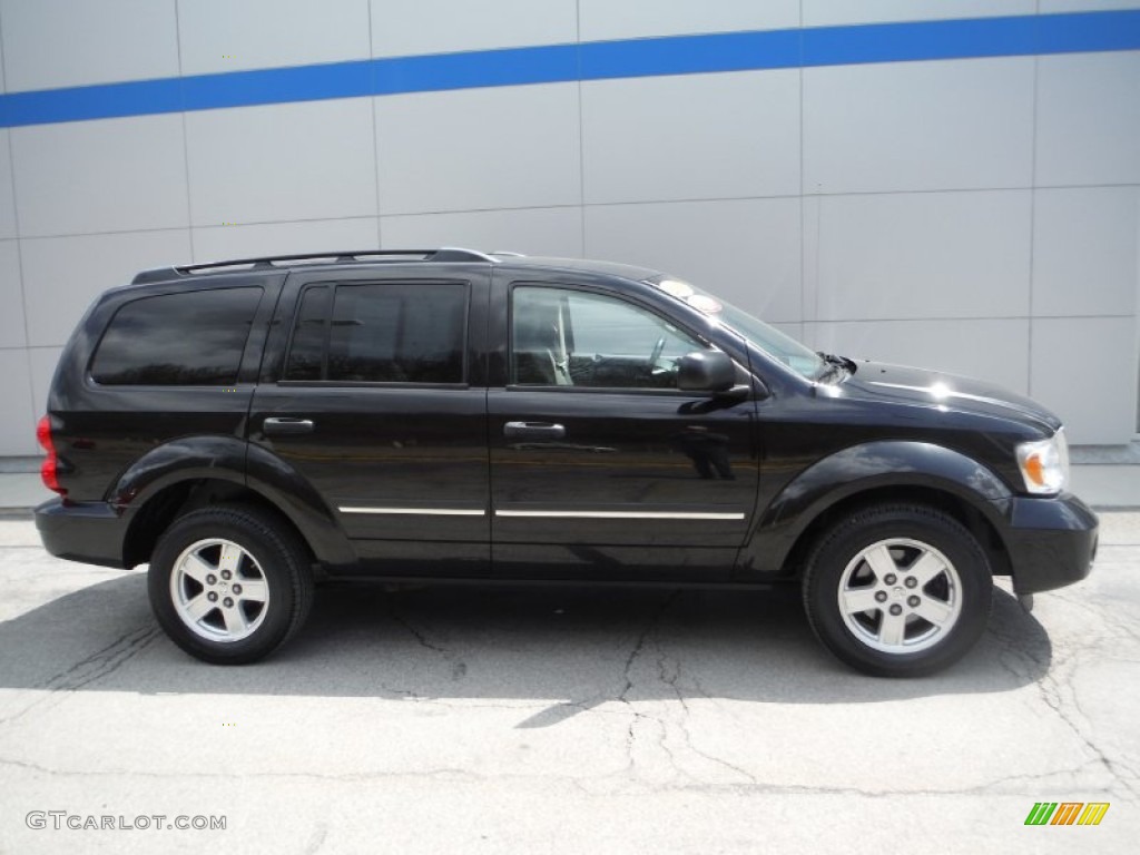 2008 Durango SLT 4x4 - Brilliant Black / Dark/Light Slate Gray photo #2