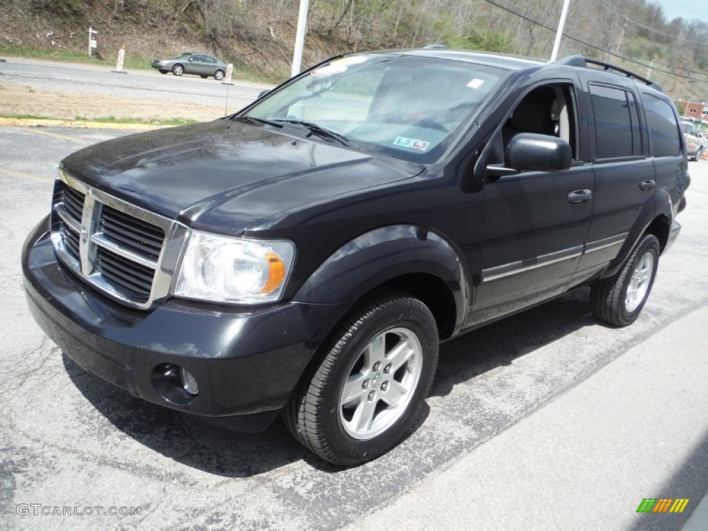 2008 Durango SLT 4x4 - Brilliant Black / Dark/Light Slate Gray photo #6