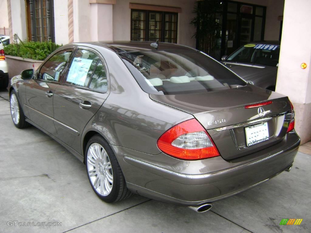 2008 E 350 Sedan - Indium Grey Metallic / Cognac Brown/Black photo #3